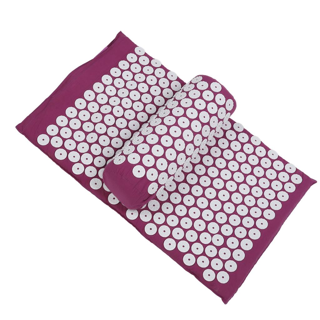 Acupressure Mat Pillow Set Massage Pad Mat Bag for Body Muscle Relaxation Stress Reduction