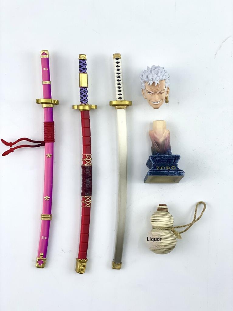 Latest  Anime Zoro Double Headed Nika Statue Handmade Figurine Model Anime Fashion Play Peripheral Ornaments Gift