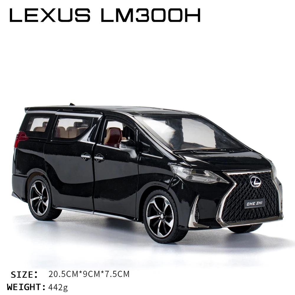 1:24 Lexus LM300H Diecast Hohe Simulation Legierung Automodell Sound Licht Jungen Spielzeug 6 Türen Können Geöffnet Werden Kinder Geschenk Sammlung