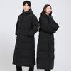 2025 Men's Mid-Length Korean Fashion Cotton Jacket - Youth Style, Thick & Warm Long Outerwear