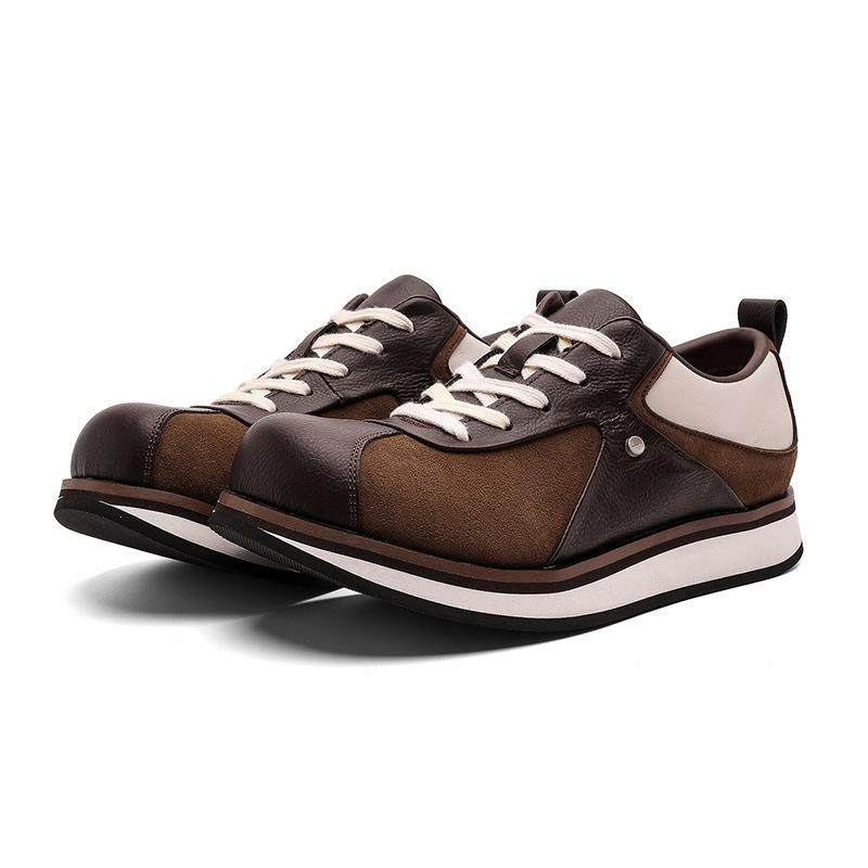 Spring new retro premium Maillard square head German training shoes platform sports and leisure shoes