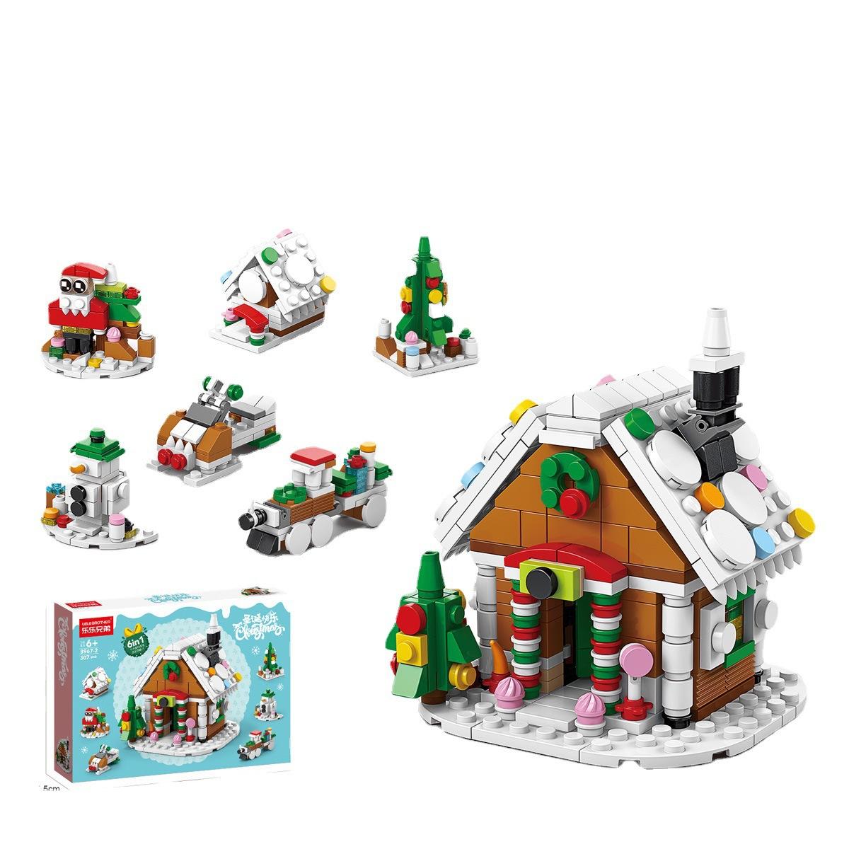 

Строительные блоки Детские образовательные сборные игрушки Рождественская серия Подарки