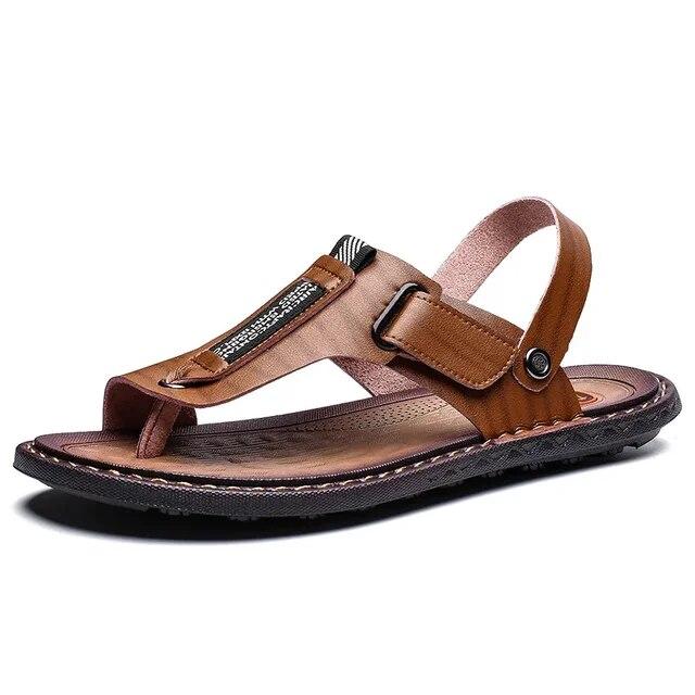 Moda Estate Uomo Outdoor Infradito Uomo Comode Scarpe Casual Uomo Pelle Scarpe da Spiaggia Sandalia Masculina Taglia 47 Pantuflas