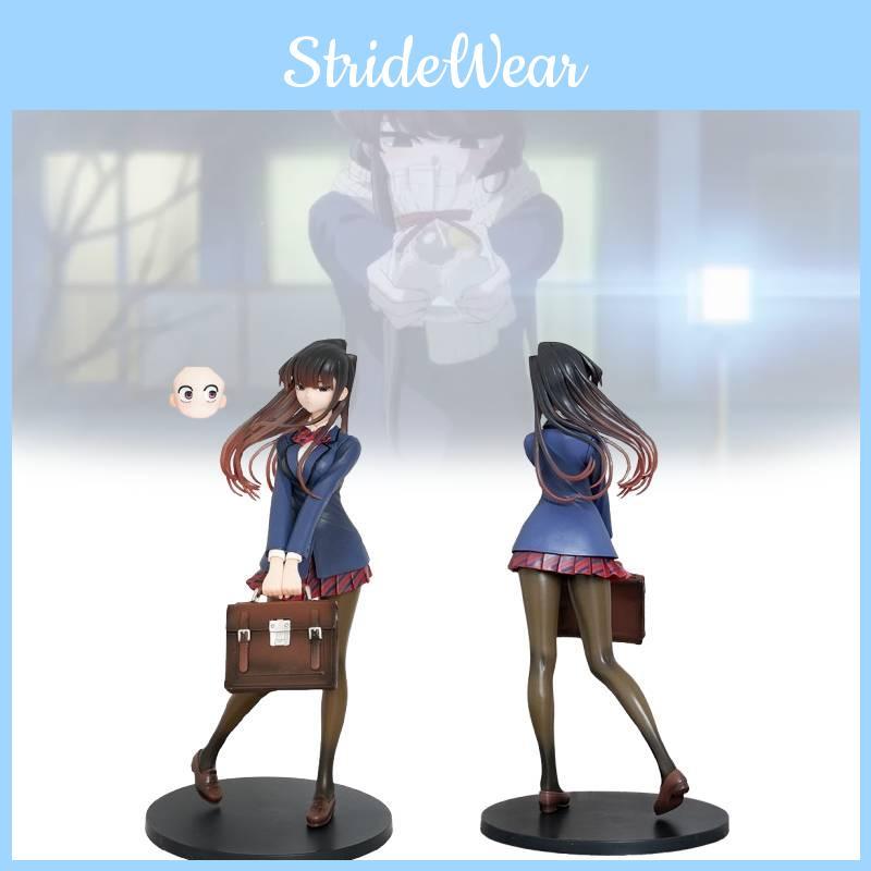 Komi Can't Communicate Charming Blue Pvc Student Figurine 25cm For Anime Collectors