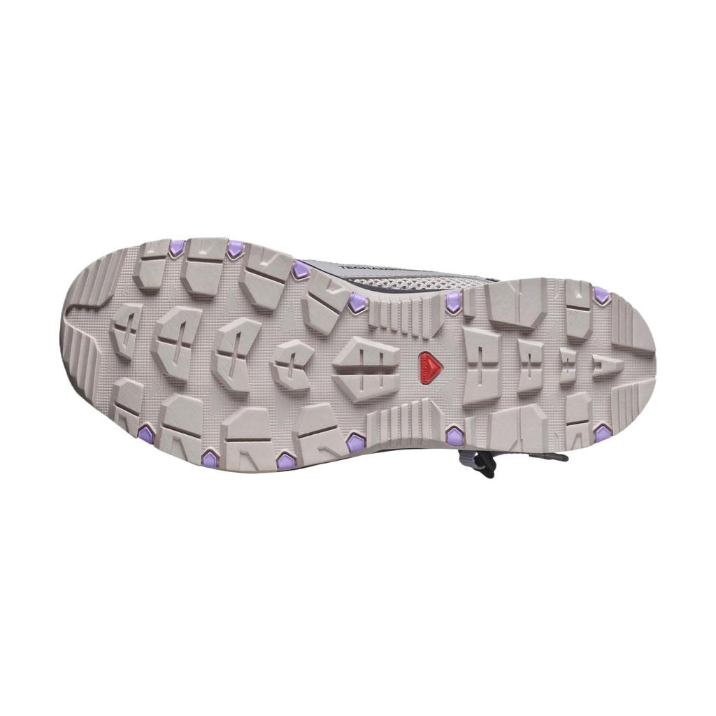 Salomon Techamphibian 5 Round Toe Comfortable Breathable Quick-Dry Traction Water Shoes Women Water Shoes Seagull-Gray 477991