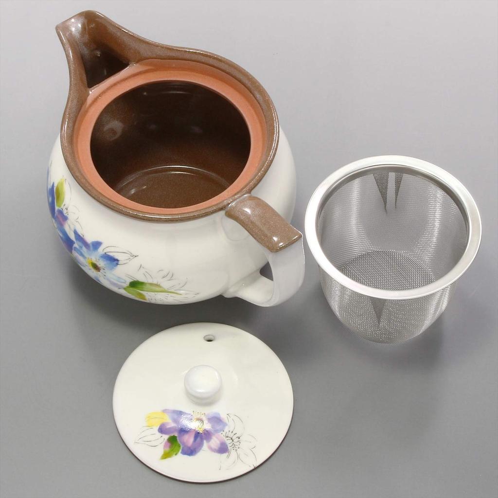 Mino Ware Pot Flower Story Blue Made in Japan 500-15