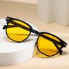 Retro Sunglasses Men Women Popular Square Oval Sun Glasses Ladies Black Eyeglasses Driver Goggles UV400 Mirror