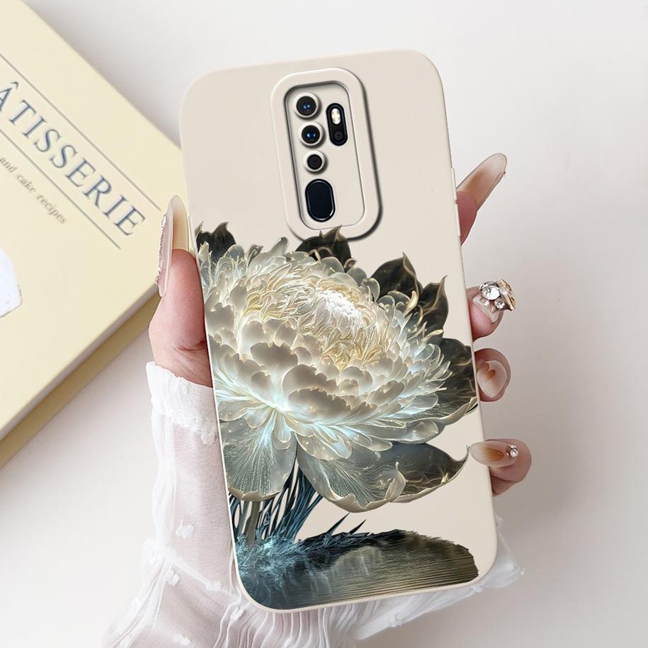 Case For OPPO A9 2020 Cover A5 2020 Coque CPH1937 CPH1959 Capa Fashion Flower Painted Shockproof Bumper For OPPO A11 A11X Fundas