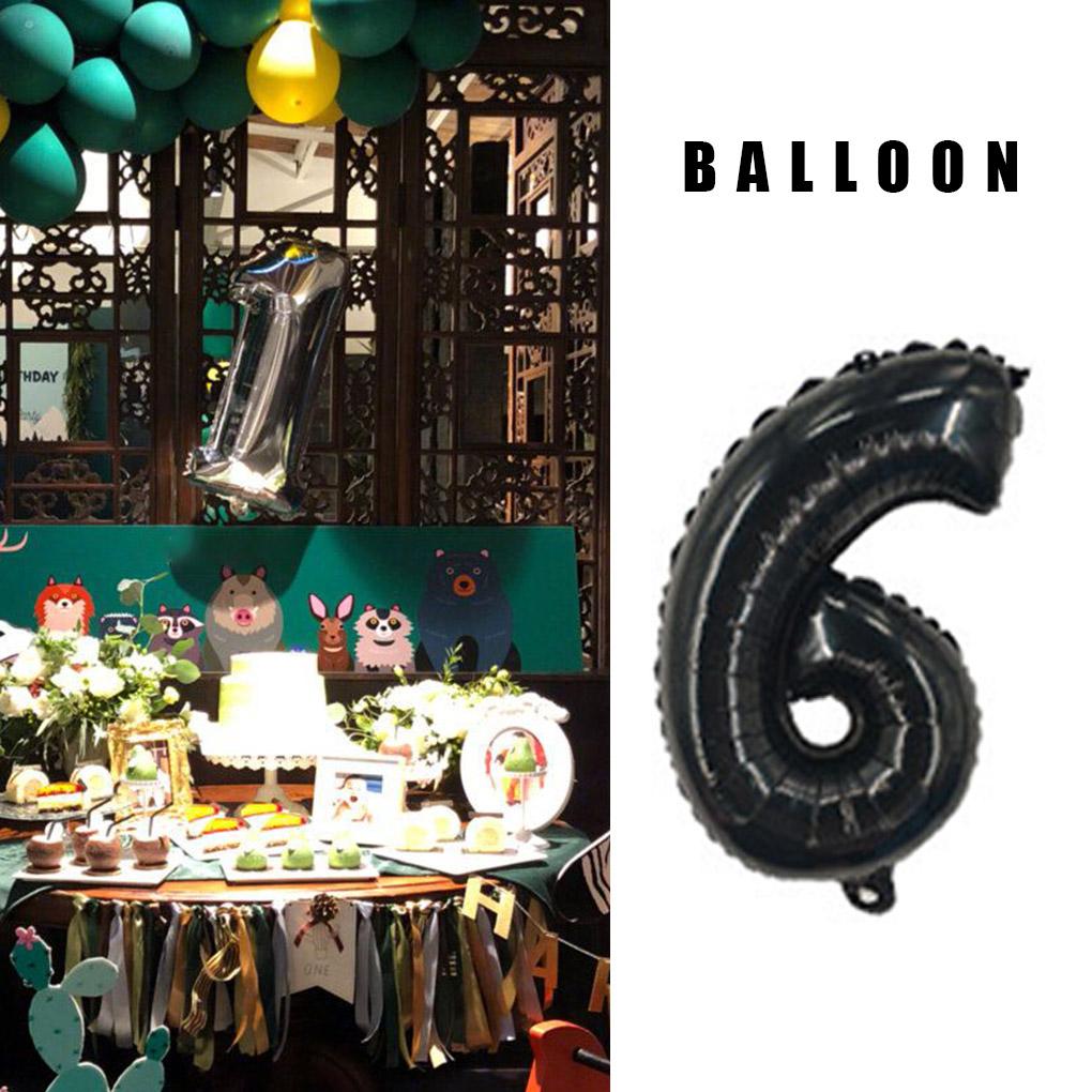 Party Balloon Aluminum Foil Number Balloon Wedding Birthday Party 16-inch Decoration