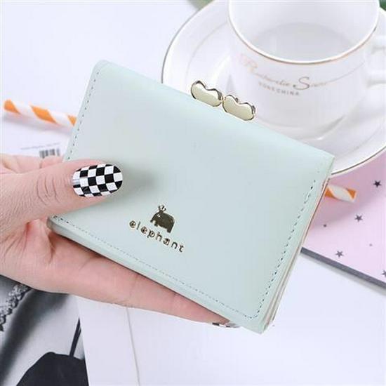 Sweet Wallet: Women's Korean Style Tri-fold Fashion Wallet, Multi-functional Card Holder & Dual-use Coin Purse