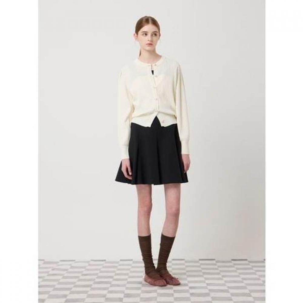 Cc Collect Volume Sleeve Rib Cardigan C252ksl033