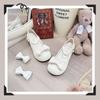 2026 Lolita Style Cute Round Head Jane Pumps with Bow Women Sweet Party Dress Midi Heels Shoes Fashion PU Sneakers Women