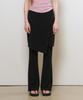 GENERALIDEA Button Slit Skirt Set Pants [Black] / Gf2Lpt511