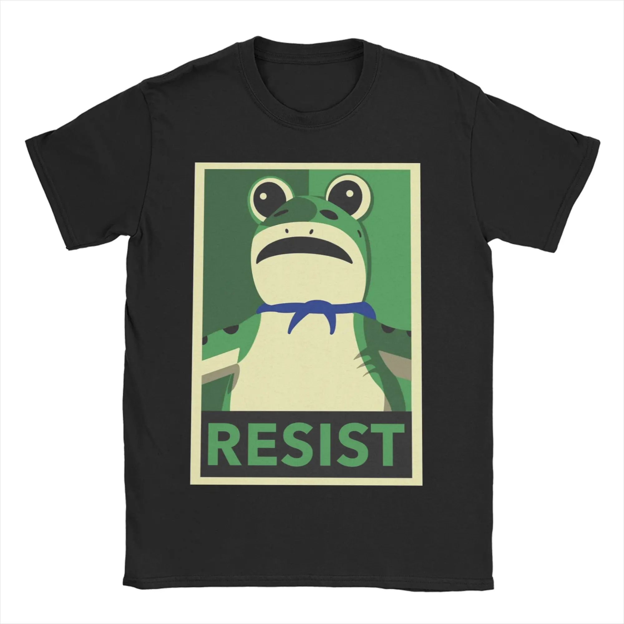 Resist Portland Frog Rage Against The Machine Frog Art Cotton Tees Casual Loose Print Short Sleeve T Shirt O Neck Clothes Unisex S