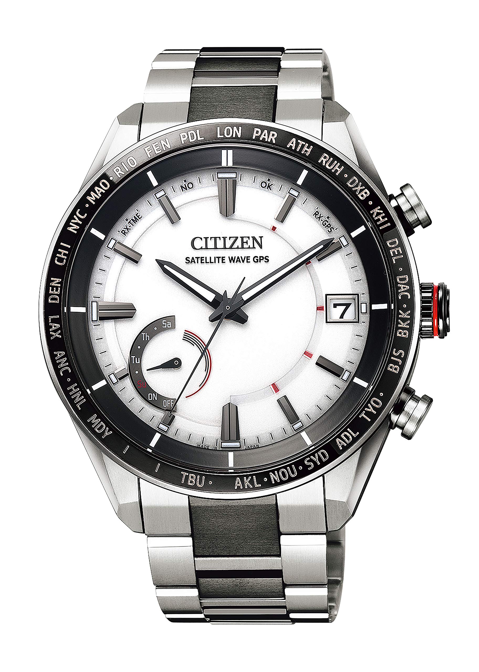 

[Citizen] Atessa F150 Eco-Drive Eco-Drive GPS Satellite Radio Watch Direct Flight ACT Line CC3085-51A чоловічий білий