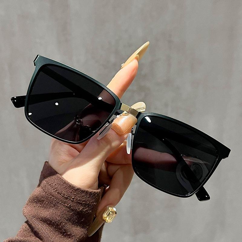 2PCS Polarized Sunglasses Shades for Men UV400 Glasses Square Shape Sunglasses Eyewear Ultra Light Anti Glare Glasses