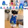 Adorable Cartoon Hard Shell Backpack For Kids With Playful Designs In Blue And Pink