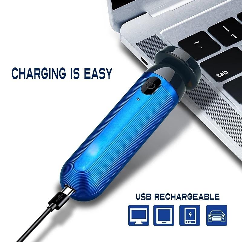Mini zmywalna golarka elektryczna USB Akumulatorowa maszynka do golenia dla mężczyzn Dwufunkcyjna maszynka do golenia na mokro i na sucho