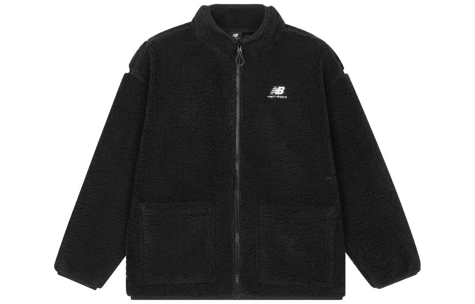 New Balance Velvet Jackets Women s Black Stand Collar Moderate AWJ33320-BK L