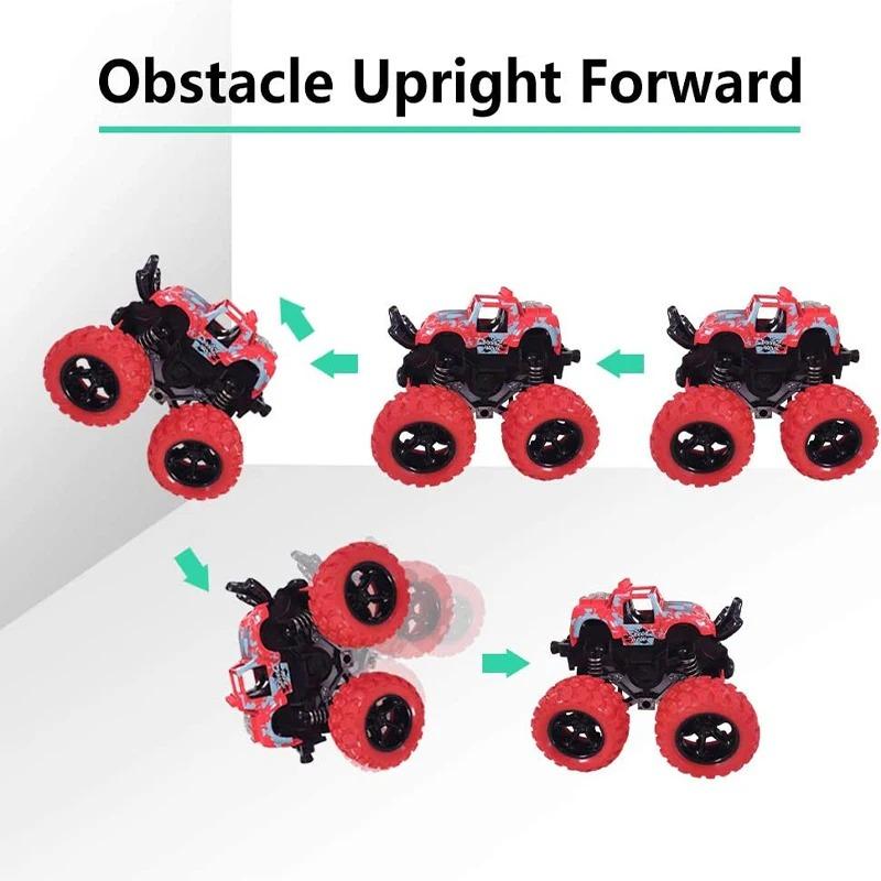 Toys Car Monster Truck Four-wheel Drive Vehicle Stunt Dump Car Inertia Car Toy Dinosaur Pull Back Children Toy Boy Girl Gift