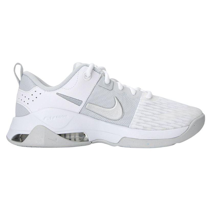 Nike Zoom Bella 6 White Metallic Silver Women Sneakers Pure-Platinum DR5720-100