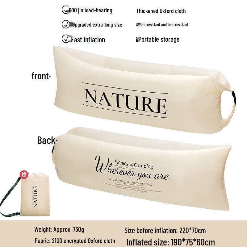 Aufblasbares Outdoor-Liegesofa - Tragbare Luftmatratze für Camping & Musikfestivals