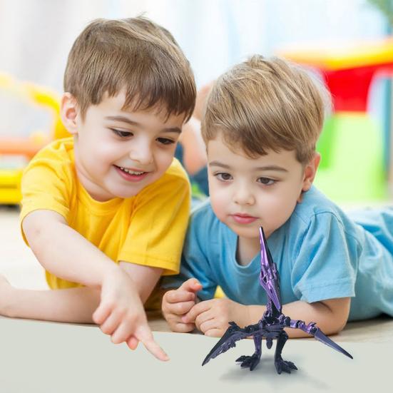 3D Printed Pterosaur Dino Skeleton with Articulated Joints Dinosaur Fidget