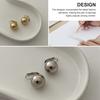 1 Pair Ball Dangle Earrings for Women, Metal Round Ball Drop Earrings, Sliver Gold Plated Jewelry Gifts