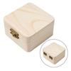 1pz 8x8x4,5cm Scatola Portaoggetti in Legno Naturale Scatola Regalo in Legno di Pino Liscio per Oggetti Vari Domestici Gioielli e Piccoli Accessori
