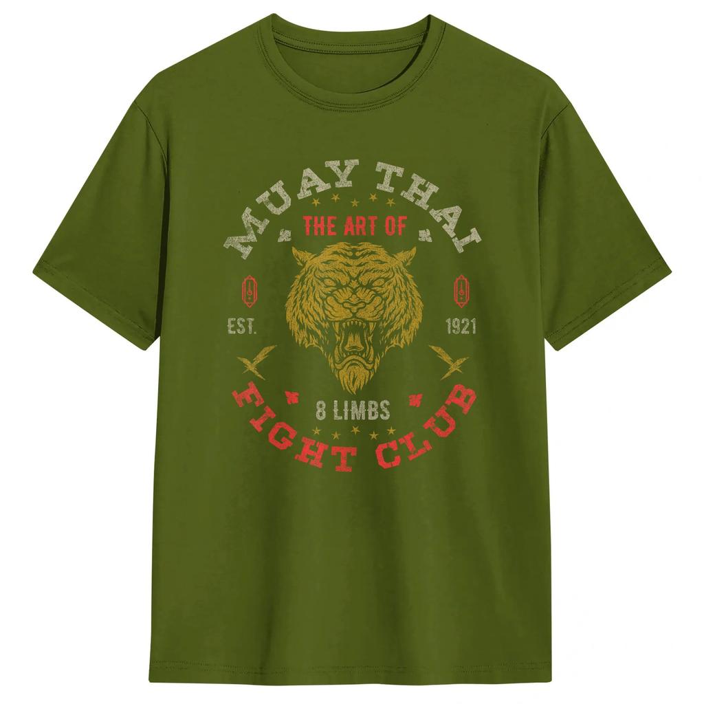 Unisexs Tshirt Muay Thai Fighter T Shirts Harajuku Summer Tee Shirt Y2k Funny 100 Cotton Tops Gift