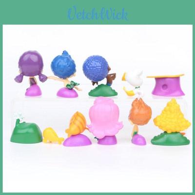 Encantador Conjunto de 12 Peças de Bonecos Bubble Guppies Brinquedo Topo de Bolo Apresentando Gil Molly Nonny Deema Oona Goby