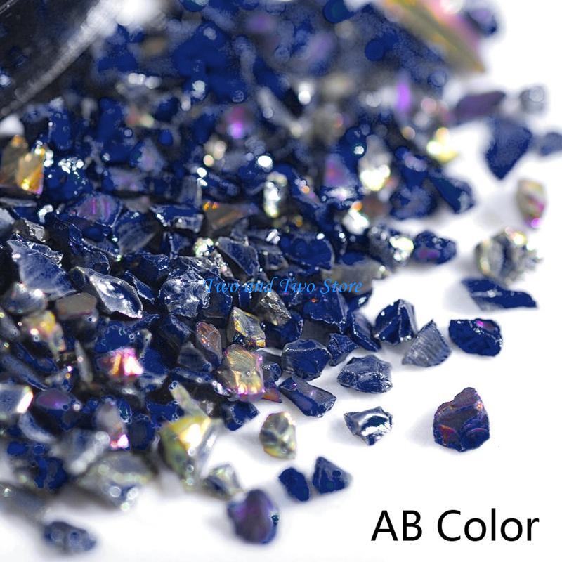 HX6F 50g Decorative Crystals Broken Stones Bulk UV Resin Fillers DIY Mold Art Crafts