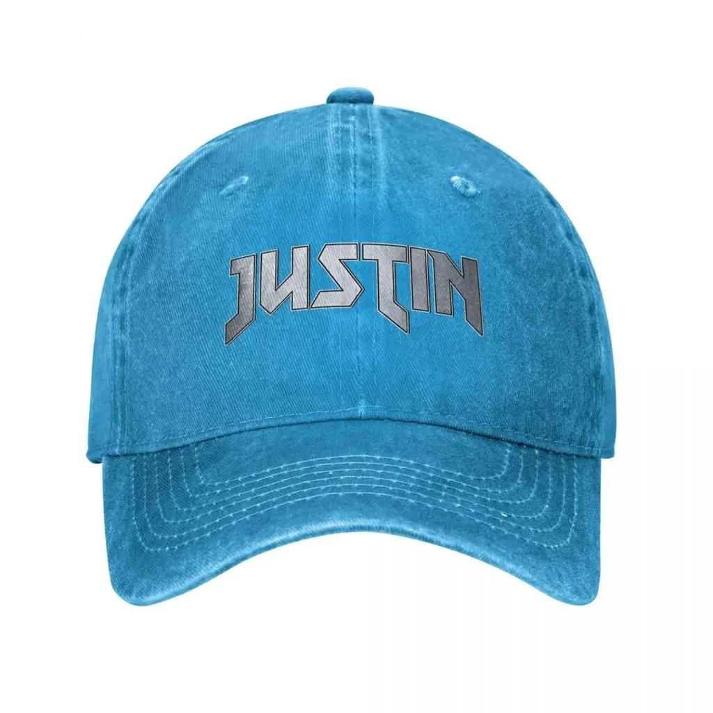 Heavy Metal JJustin Cap für Unisex Baumwolle BBiebers Trucker-Kappe Lässige Kopfbedeckung Verstellbare Passform Baseballkappe