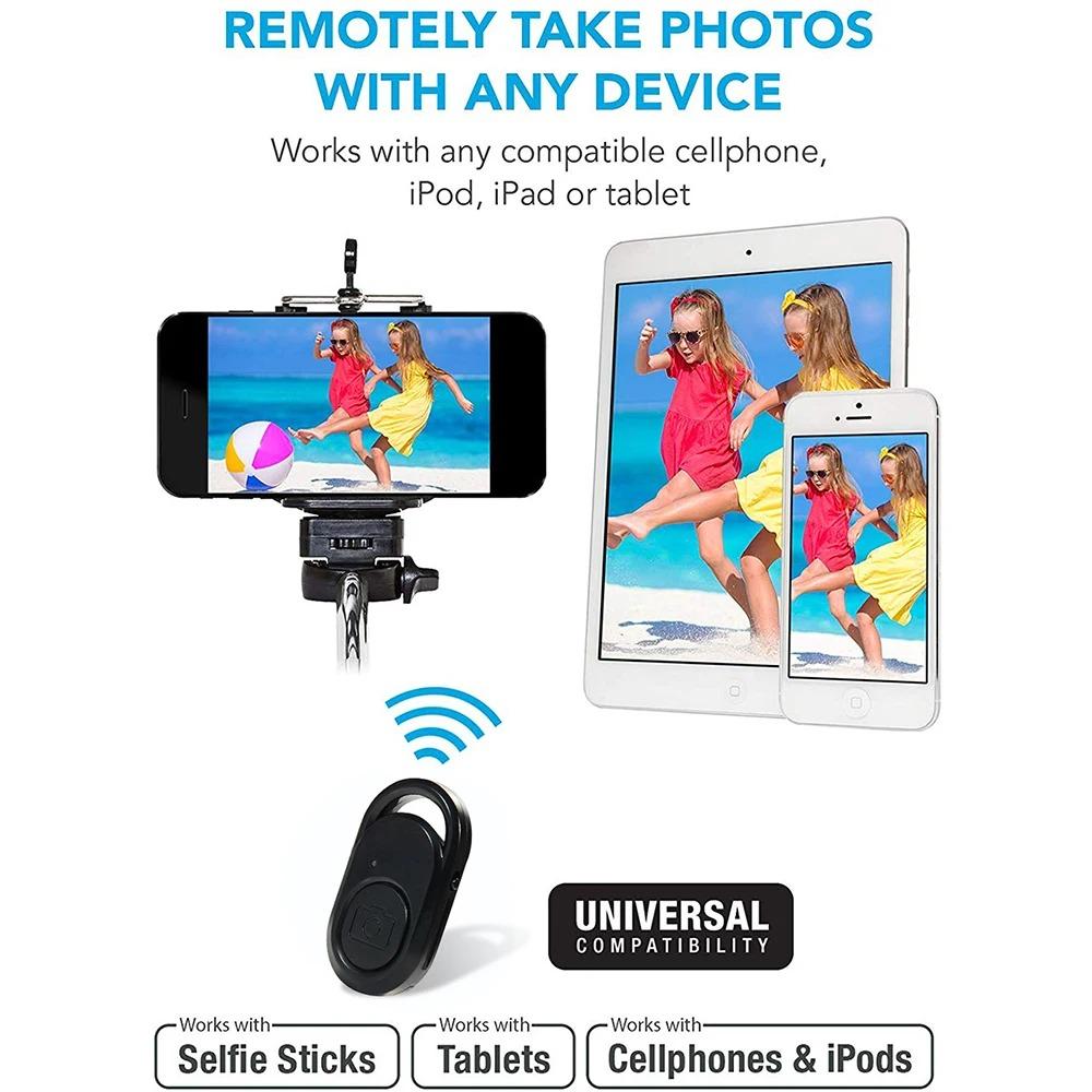 Wireless Remote Shutter Release Phone Tripod Stand Bluetooth-compatible Selfie Stick Remote Control Shutter Camera Controller 5