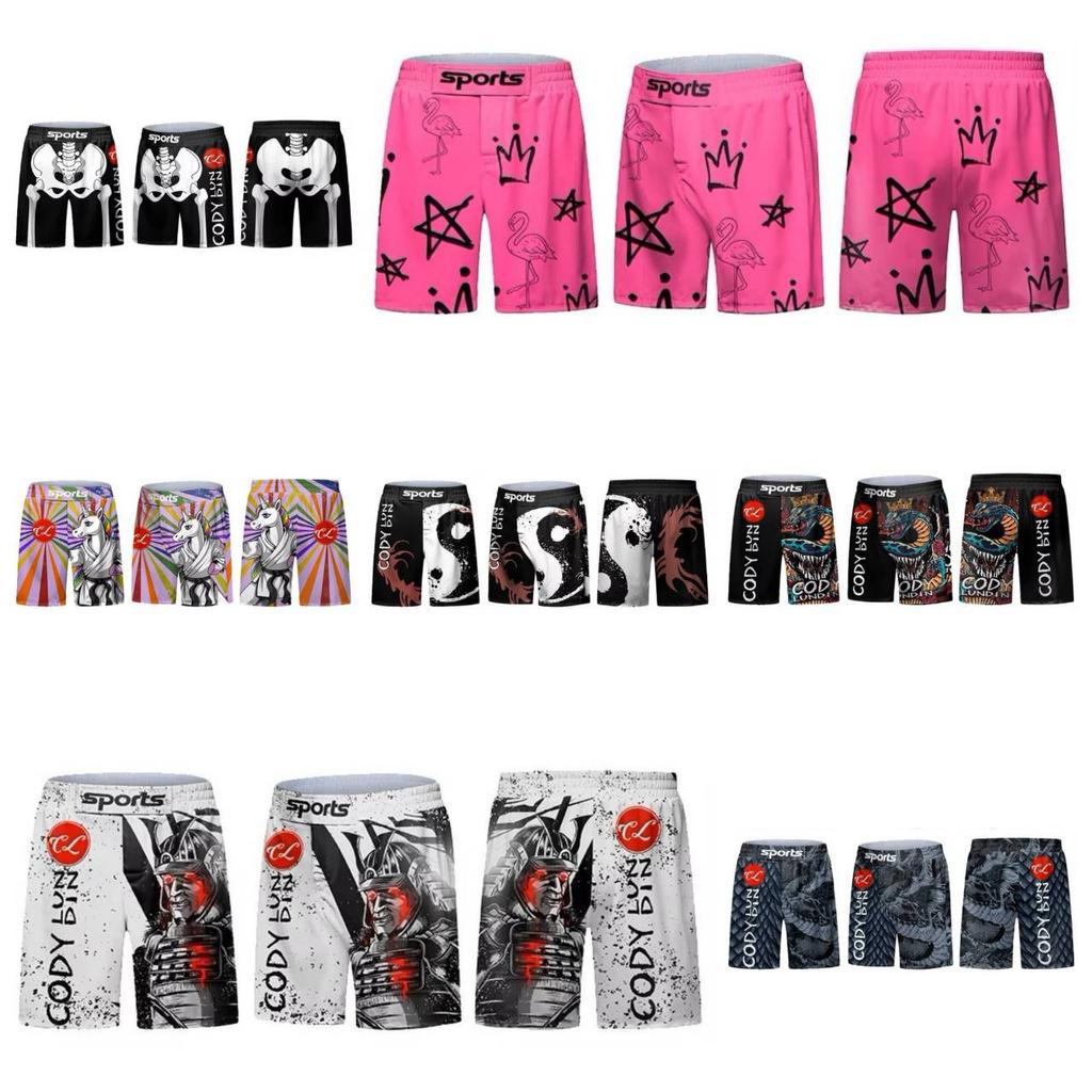 MMA Muay Thai Kickboxing Boxing Shorts Mixed Martial Art UFC Boxer Unisex Men Women Pants Fighting Fitness Gym Training Sport Workout