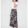 Women's Casual Printed Skirt, Floral Skirt, Trendy Temperament, A-line Skirt, Elastic Mid-length Skirt