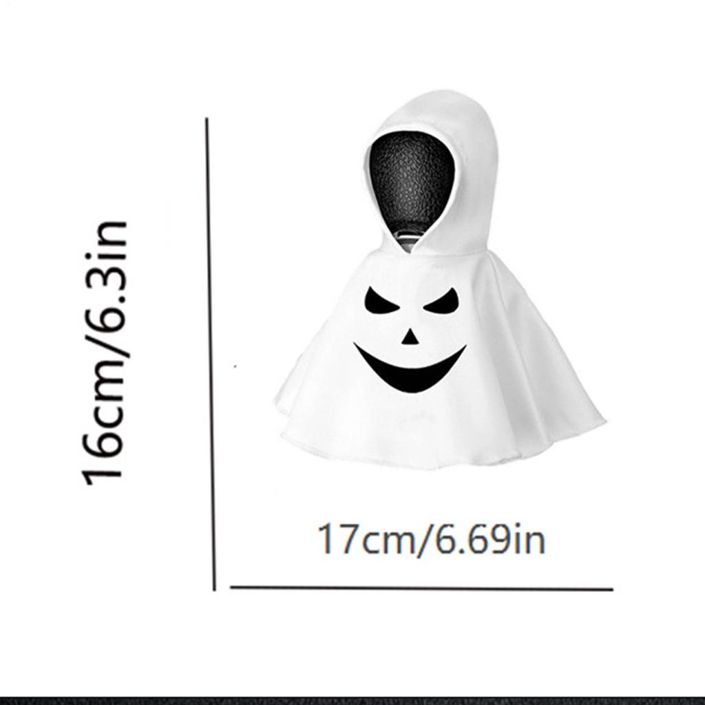 Creative Car Gear Lever Ghost Cape Decoration Funny Halloween Ghost Cloak Car Gear Shift Cover Protective Lever Accessories