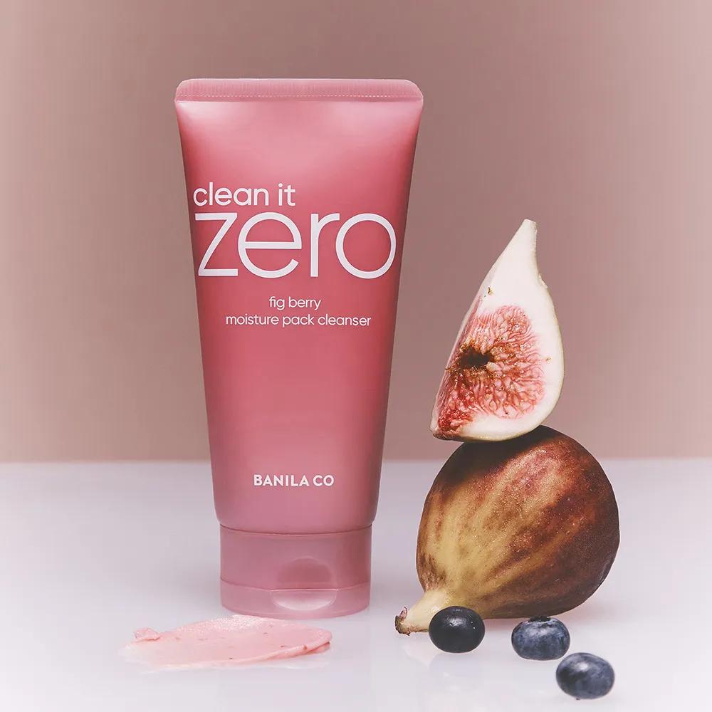 BANILA CO Clean It Zero Fig Berry Moisture Pack Cleanser 180g Set (+Makeup Remover Pad 30P)