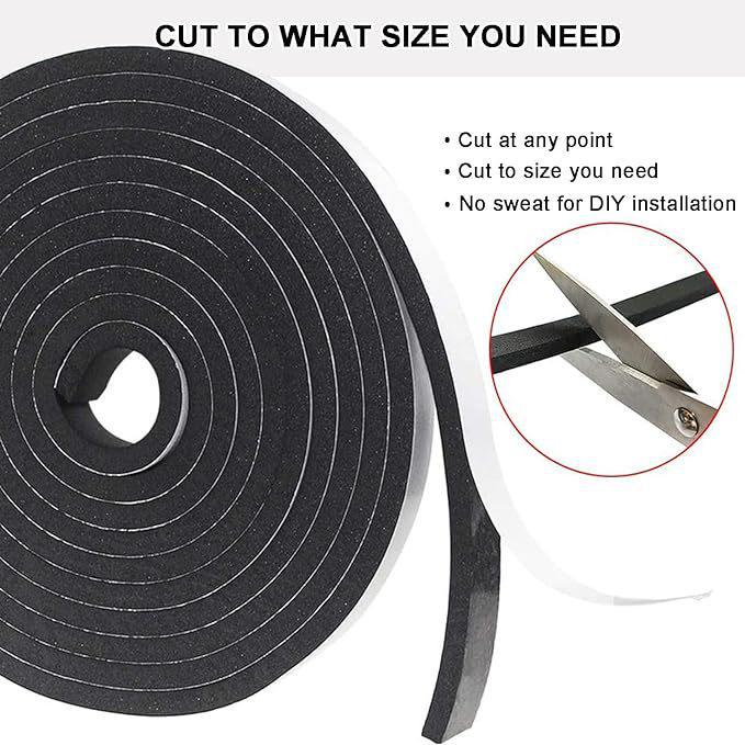 Gray Self-adhesive Foam Sealing Tape, 15mm & 30mm Strip