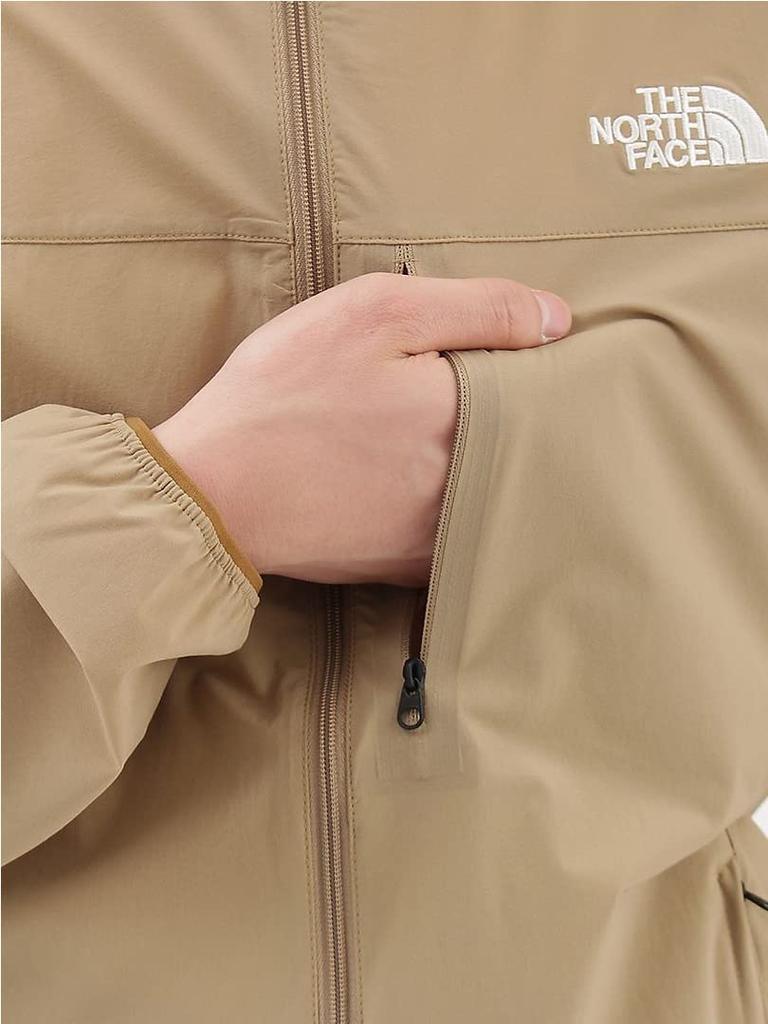 The North Face Lightweight Mountain Softshell KT Kelp NP22303 Men's Water-Repellent, Hoodie, Tan, XL,