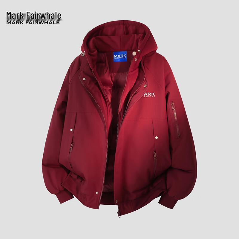 Mark Fairwhale Men's Trendy Faux Layered Padded Jacket