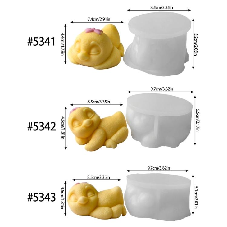 Duck Figurine Silicone Molds for Candle Soap Duck Statue Silicone Mould for Home Decoration Epoxy Resin Project