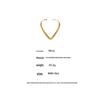 European & American 7-Layer V-Shape Choker Necklace, Punk Style Fashion, 18K Gold-Plated Stainless Steel.