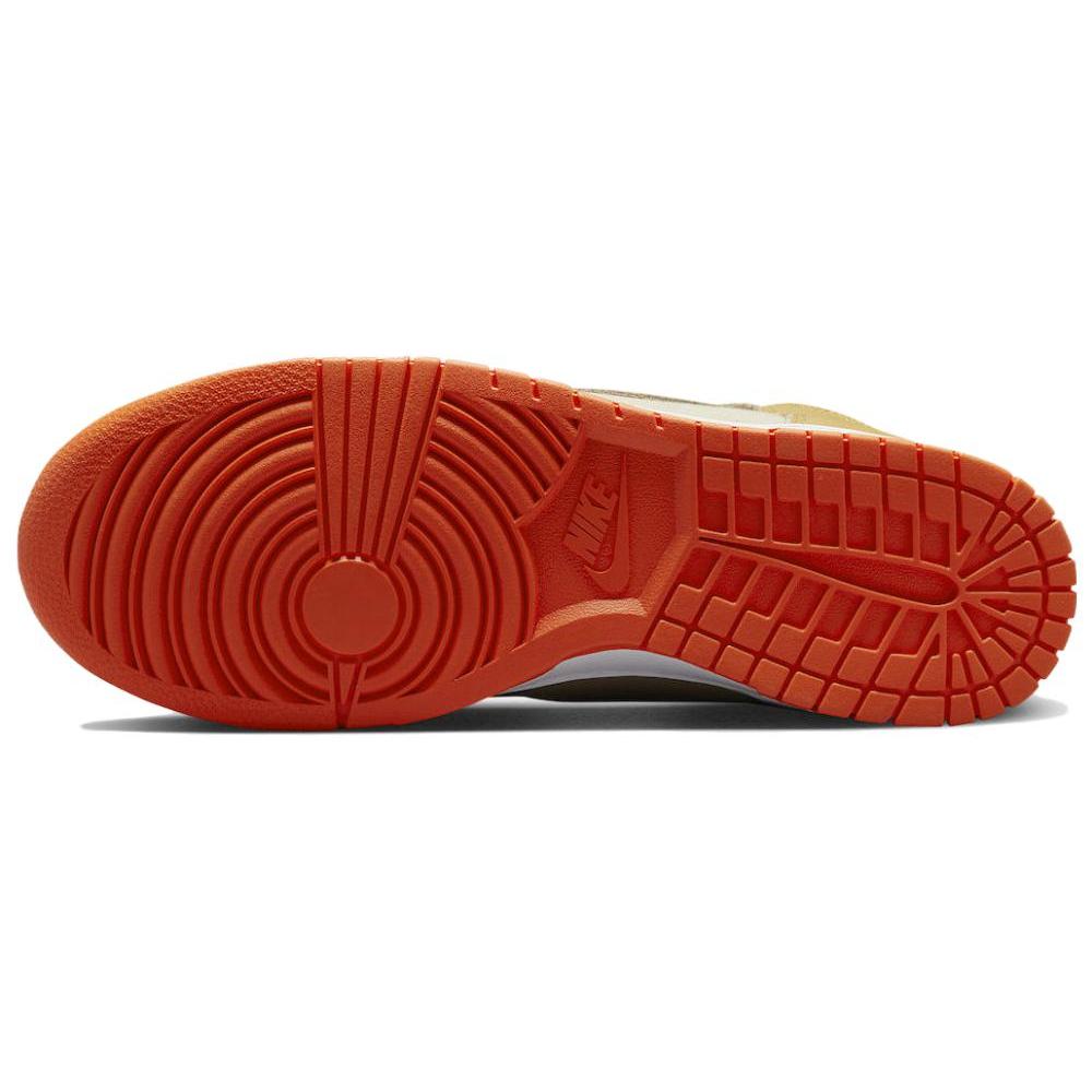 New Nike Dunk High Wheat Gold Safety Orange DV7215-700