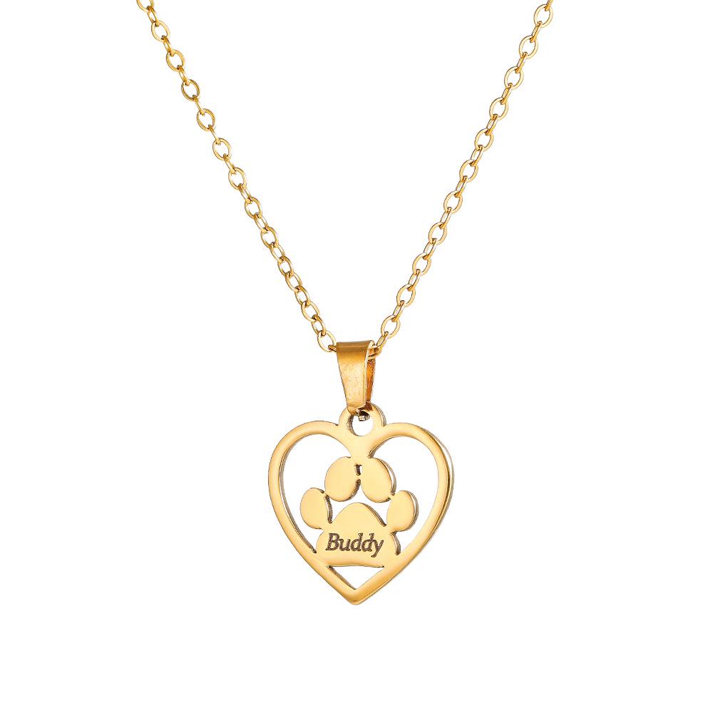 Collana Personalizzata con Lettere in Acciaio Inossidabile Placcato Oro 18K - Catena Clavicolare Fai-da-Te con Nome Personalizzato