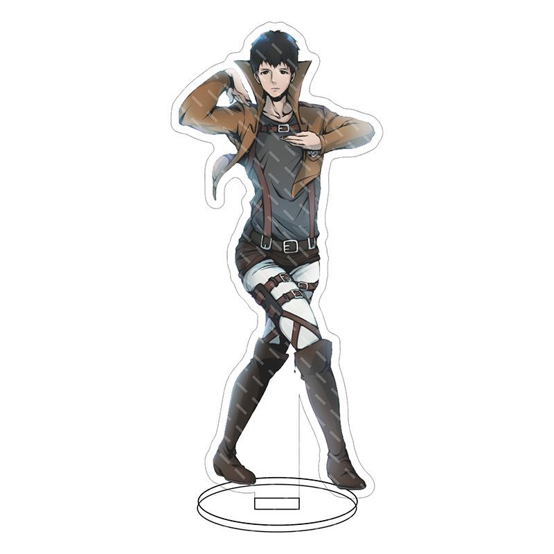 Anime Attack On Titan Acrylic Double-Sided Stands Model Figure Eren Jaeger Ackerman Hange Zoe Tabletop Decorations Standing