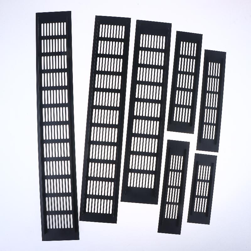 1 Stück Haushalt Lüftungsgitter Wandlüftungsabdeckung Schrankteile 50/60/80mm*150-500mm Aluminium für Schrank DIY Zubehör