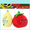Ms.lemons And Mr.tomatos Plushies Made With Pp Cotton And Plush Fabric 16*13*22cm/6.3*5.1*8.7in In Size.