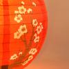 LED Solar Lantern 30cm Outdoor Solar Lanterns IP65 Waterproof Chinese Traditional Hanging Lanterns Nylon Colth for Garden Porch