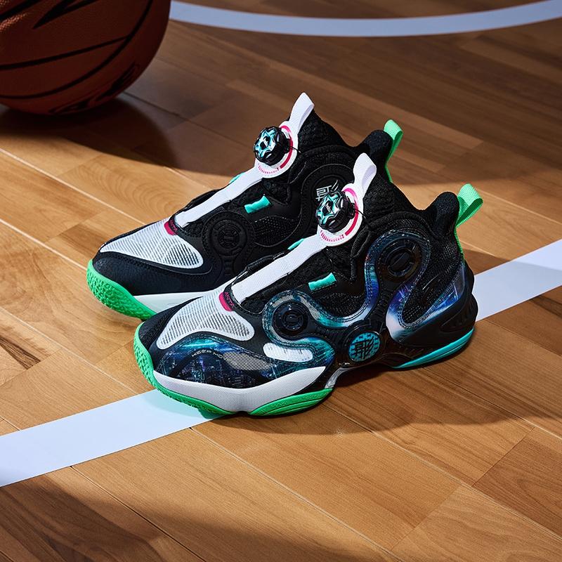 Anta Kids Shape 4.0 Comfortable Versatile Support Durable Breathable Non-Slip Mid-Top Basketball Shoes Kids basketball shoes 312431121-5